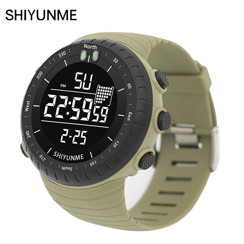 SHIYUNME Top Brand G Style Military Electronic Watches Sport Outdoor Stopwatch Alarm Clock Men LED Digital Waterproof WristWatch